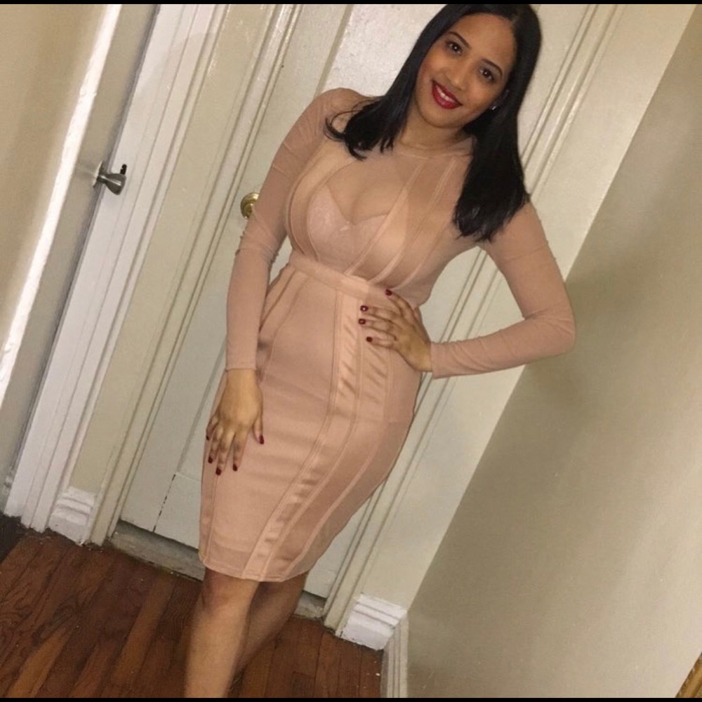 Nude dress